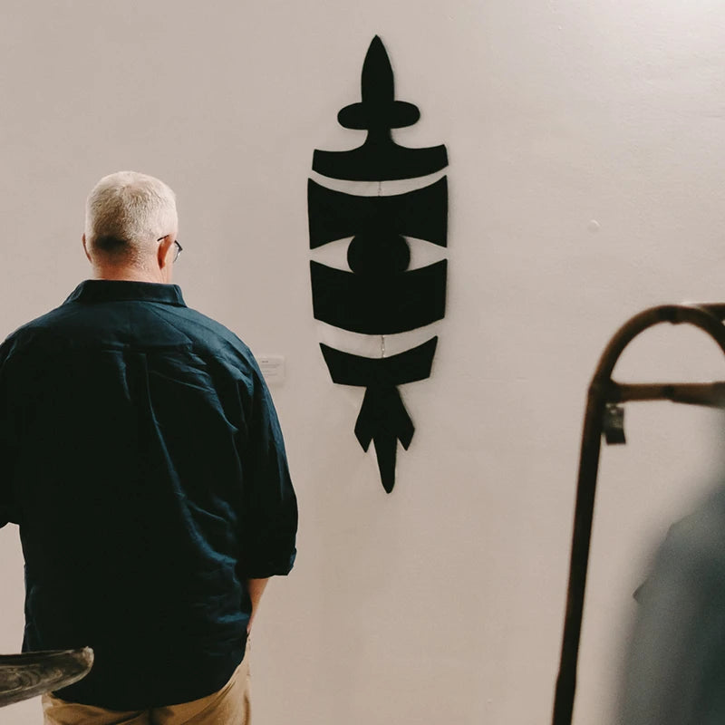 Oeuvre "YAMELEK" - Bouclier noir