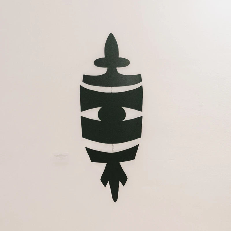 Oeuvre "YAMELEK" - Bouclier noir