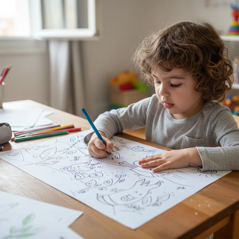 Coloriage "Les gâteaux volants"