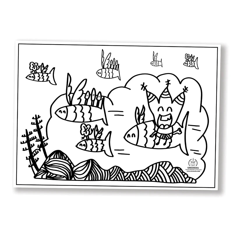 Coloriage "Les poissons volants"