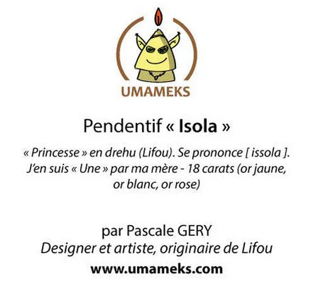 Pendentif "Isola" - Or jaune