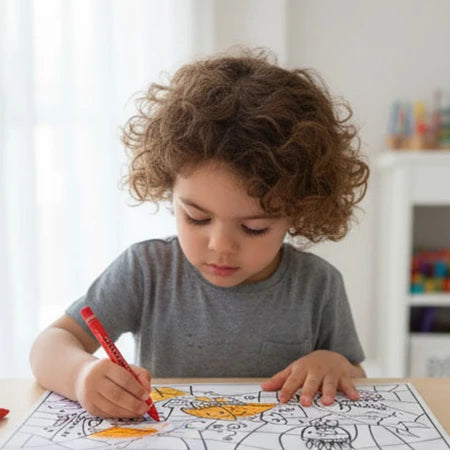 Coloriage nombre en Drehu - "Fond de mer"