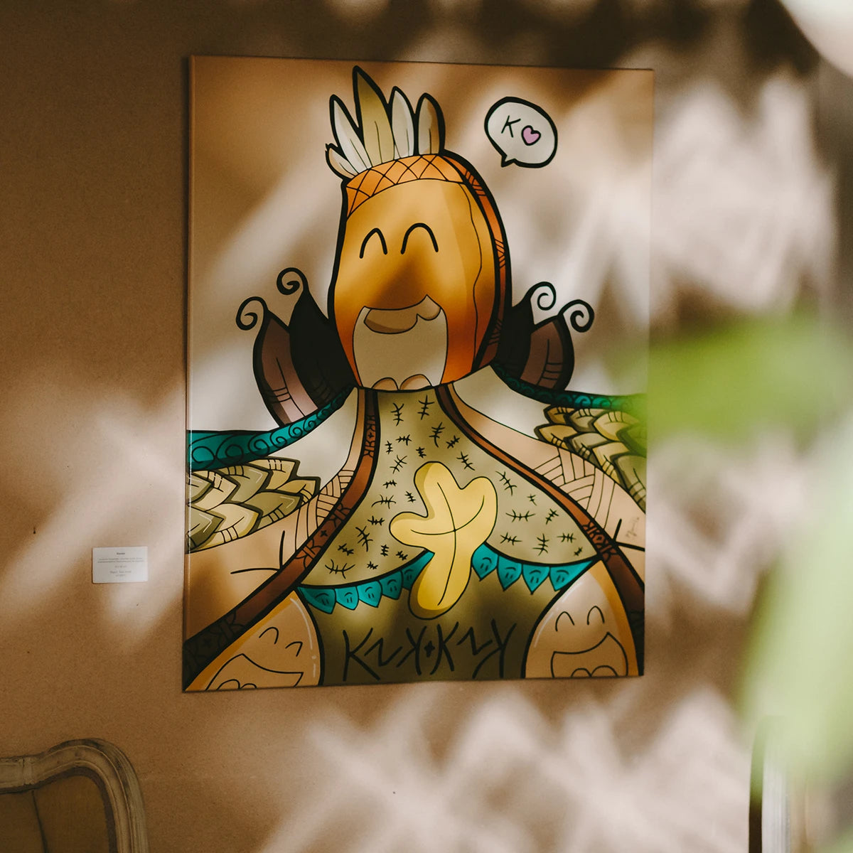 Oeuvre "GNIMA" - Tableau toile