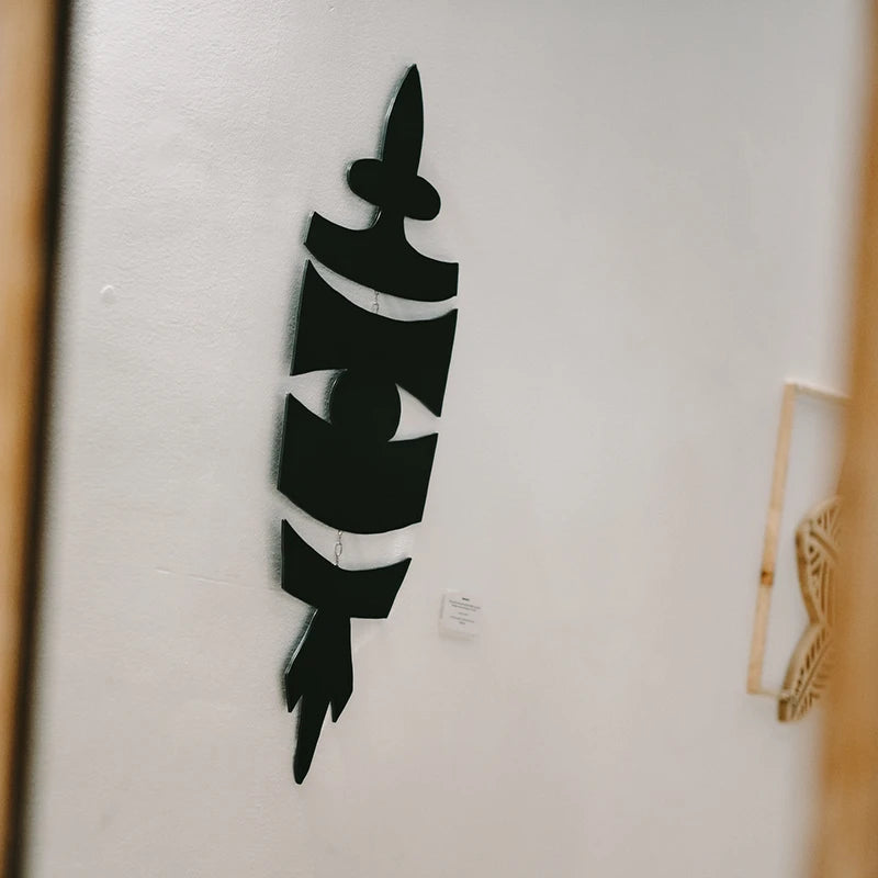 Oeuvre "YAMELEK" - Bouclier noir