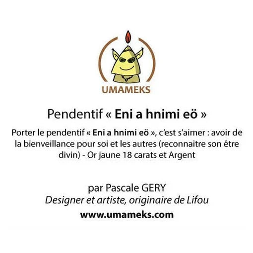 Pendentif "Je t'aime" - Or jaune